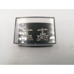 Custom Cufflinks, Tie Clip & Lapel Pin Set in Elegant Gift Box