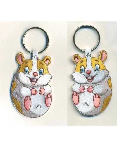 Embroidered keychain