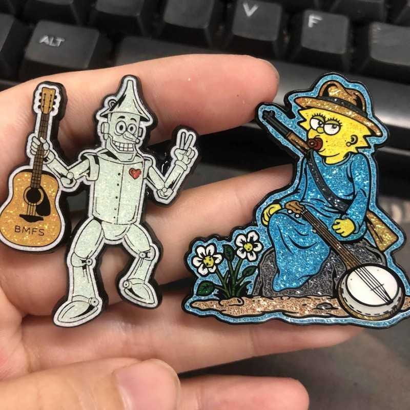 Custom Glitter Enamel Pins - Sparkling & Unique