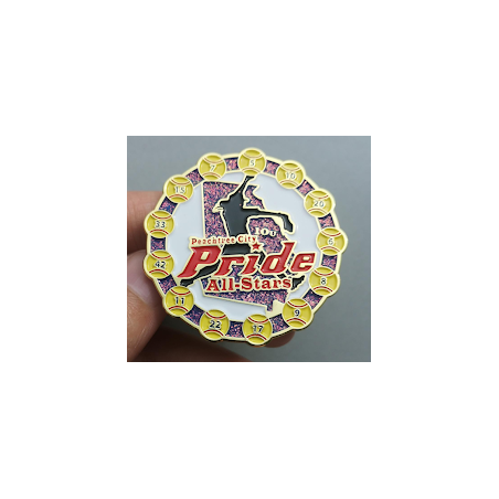 Custom Glitter Enamel Pins - Sparkling & Unique