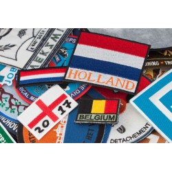 Embroidery badges, custom made, plus