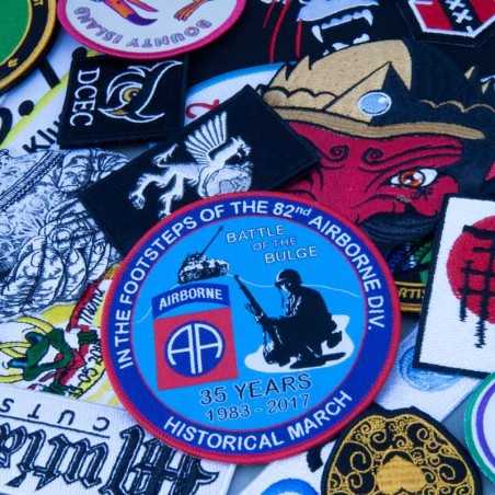 copy of Woven badges, emblems or patches, 100% custom made, plus