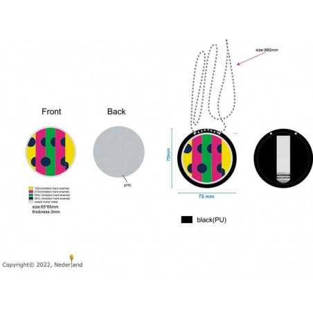 Aangepaste politiebadge met leren houder - Gepersonaliseerde wetshandhavingsmedailles