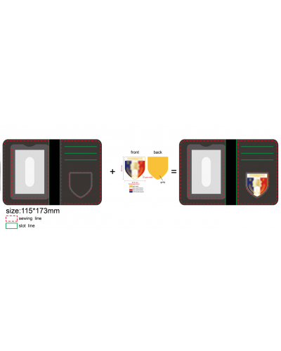 Politie Badge Wallet op Maat met Metalen Badge