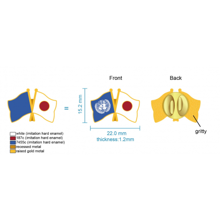 Gekruiste Vlaggen Pins - Vriendschapsvlag Speldjes Voor Internationale Relaties