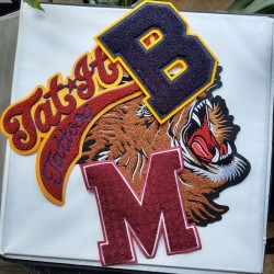 plush chenille badge soft texture