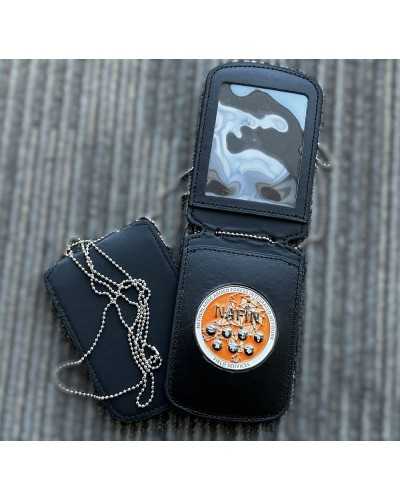 Custom-Made Police & Security Badge with Leather ID Case