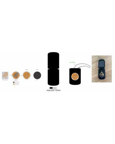 Custom-Made Police & Security Badge with Leather ID Case