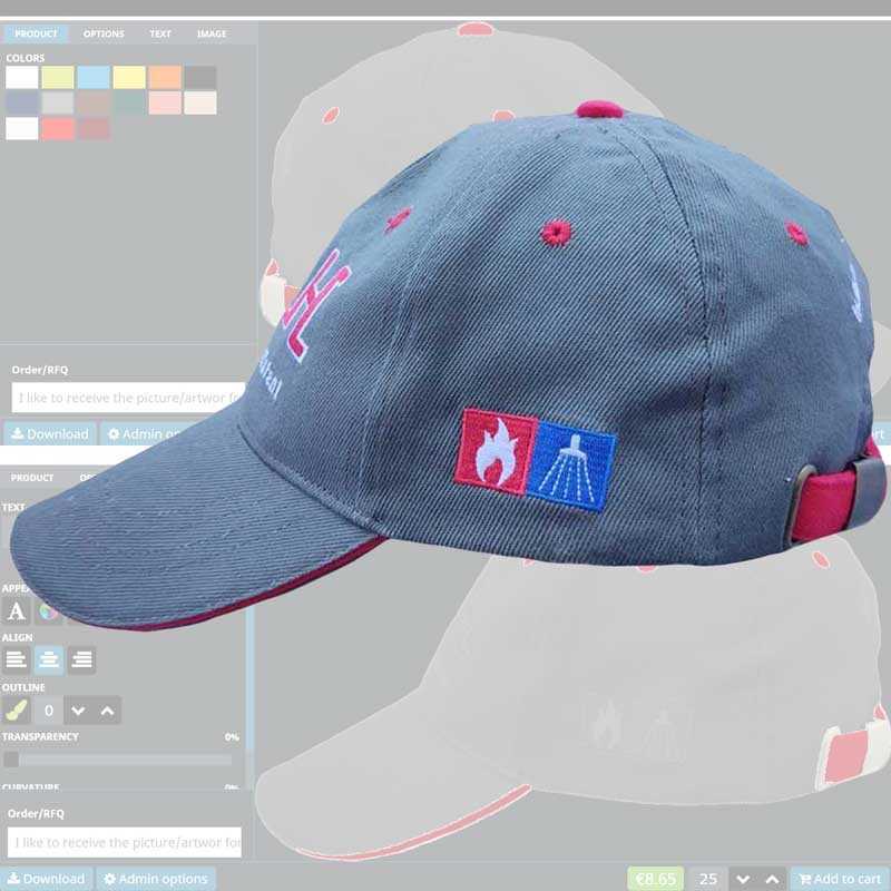 sandwich caps, custom-made details