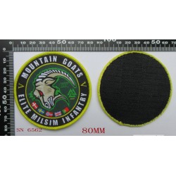 Woven militairy badges, emblems or patches, 100% custom made