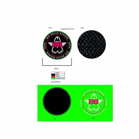 Militaire rubberen/PVC-badges, op maat gemaakt.