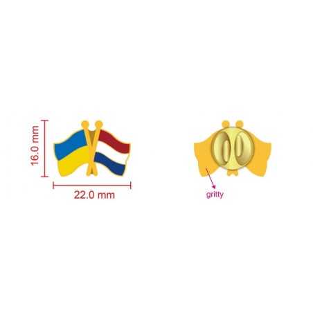 Custom Crossed Flag Enamel Pins – For Countries & Companies