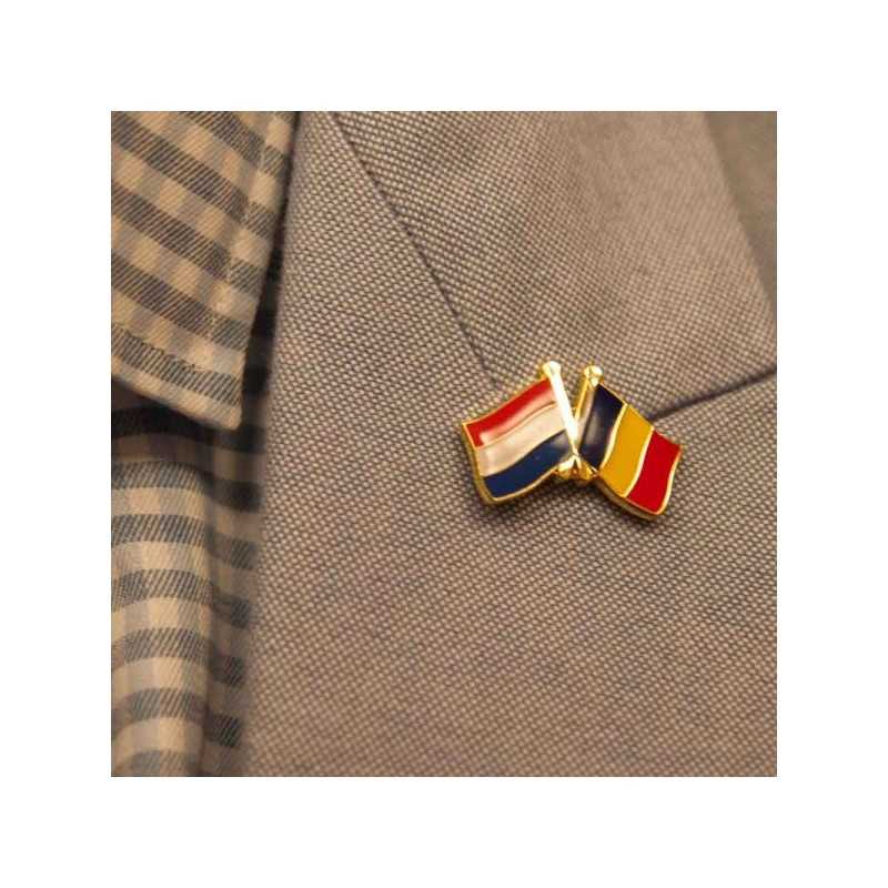 Custom Crossed Flag Enamel Pins – For Countries & Companies